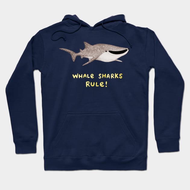 Whale Sharks Rule! Hoodie by Sophie Corrigan